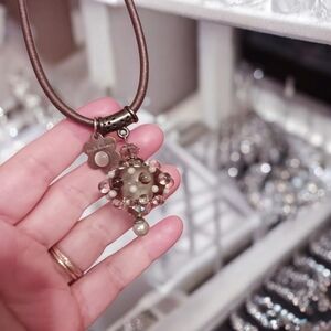 Artisan Leah Holmes Mississippi Glass Bulb Necklace ART TEACHER boho style